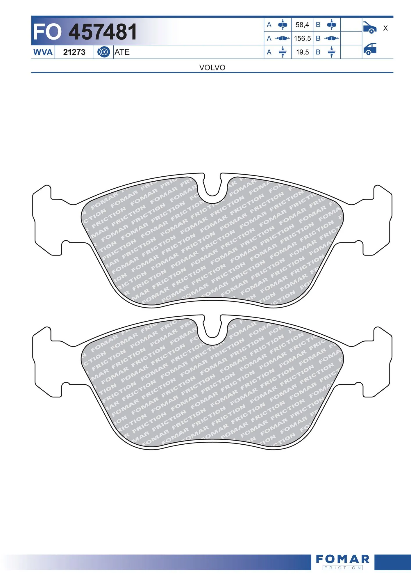 Brake Pad Set, disc brake